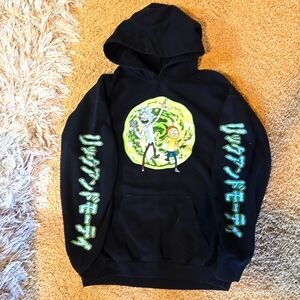 Rick And Morty Hooded Sweat Shirt Size L